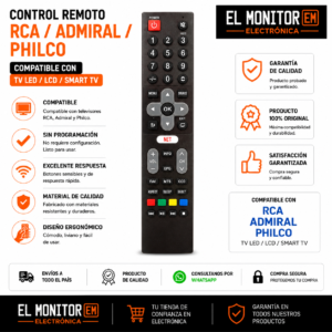 CONTROL REMOTO TV SANYO 375 RCA  ADMIRAL  PHILCO
