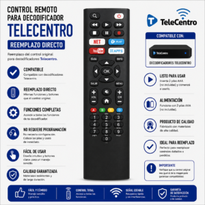 CONTROL REMOTO TELECENTRO