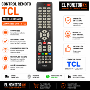 CONTROL REMOTO TCL L32s4600 L32d2730a 543 443
