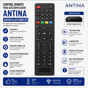 CONTROL REMOTO ANTINA DECO NUEVO