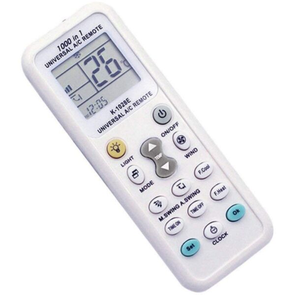 CONTROL REMOTO AIRE ACONDICIONADO UNIVERSAL BACK LIGHT K-1028E