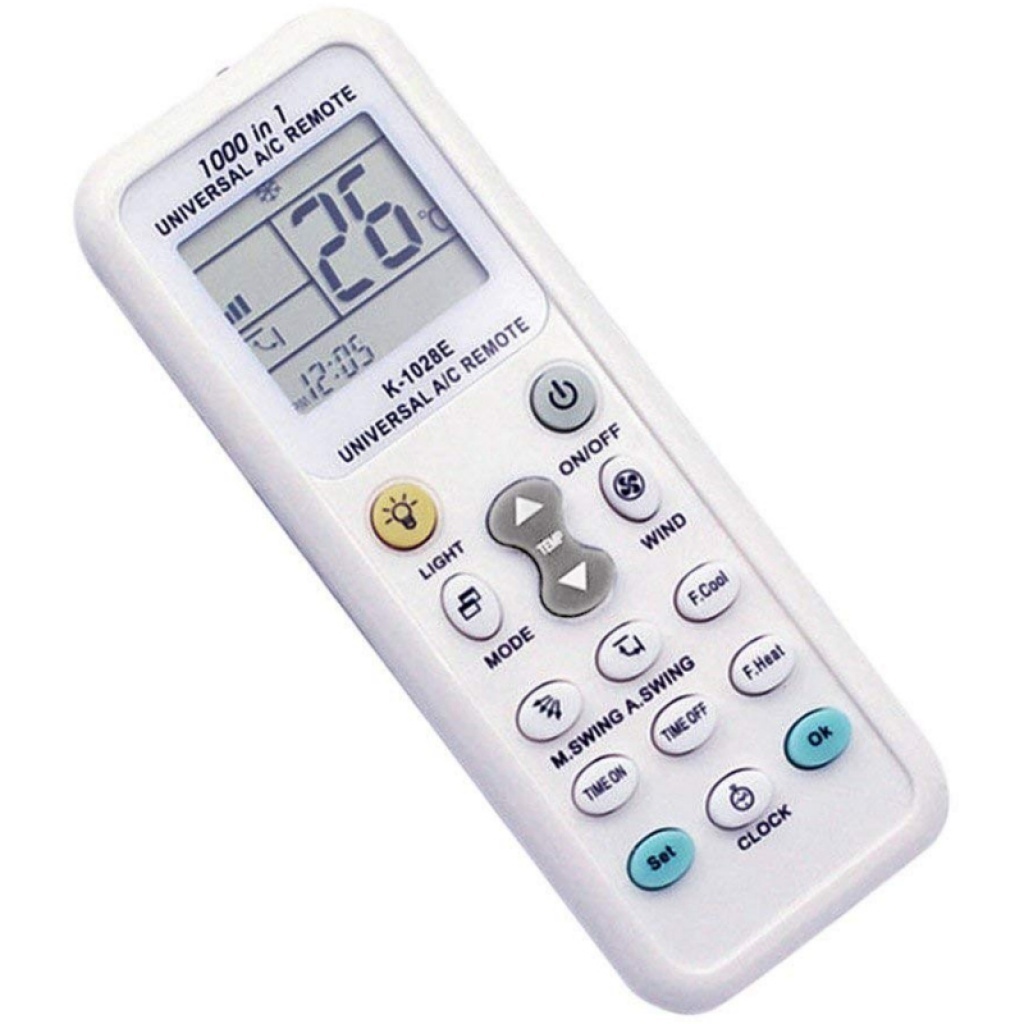 CONTROL REMOTO AIRE ACONDICIONADO UNIVERSAL BACK LIGHT K-1028E