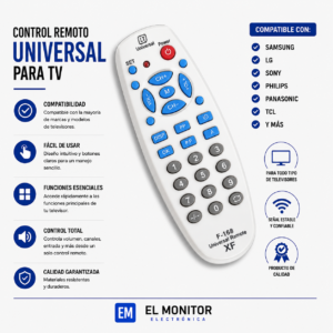 control remoto universal lcd tv f188