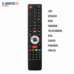 Control Remoto Compatible Led Smart Noblex-bgh-hisense-jvc