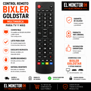 Control Remoto BIXLER GOLDSTAR SMART TV 675