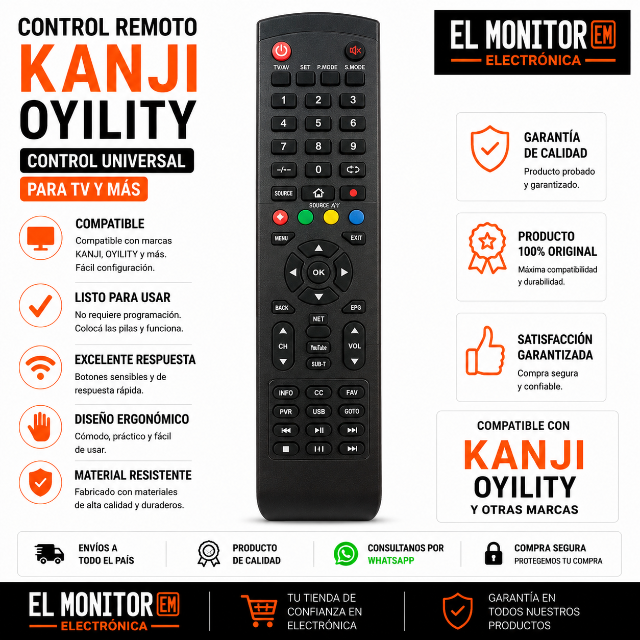 CONTROL REMOTO LCD GENERAL SMART 543