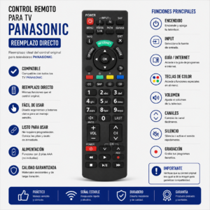 Control Remoto Tc-l32x30a Para Panasonic Smart Tv