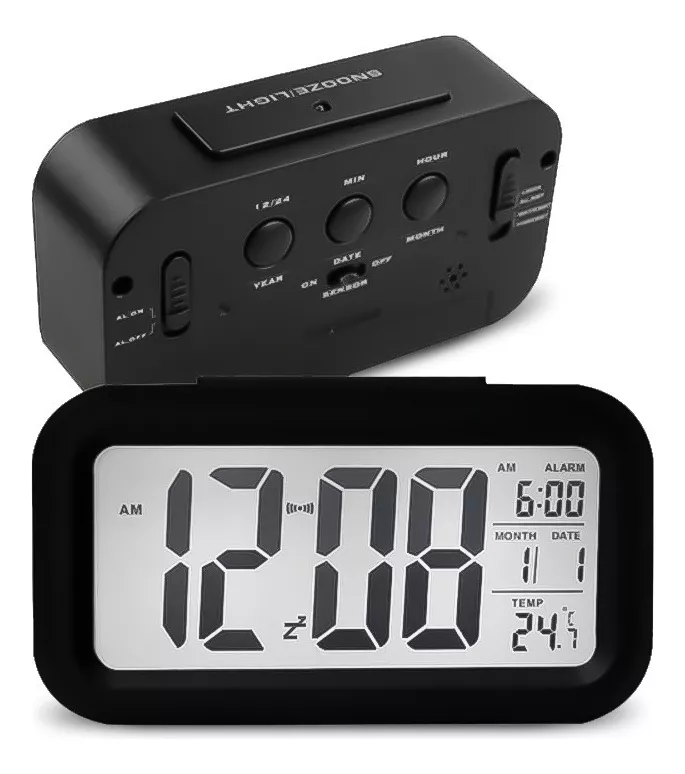 Reloj de mesa despertador digital LCD Smart