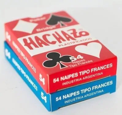 Naipes Cartas Poker Hachazo X 54 Plastificados