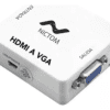 Conversor Adaptador Hdmi A Vga Activo Con Audio Local Color Blanco