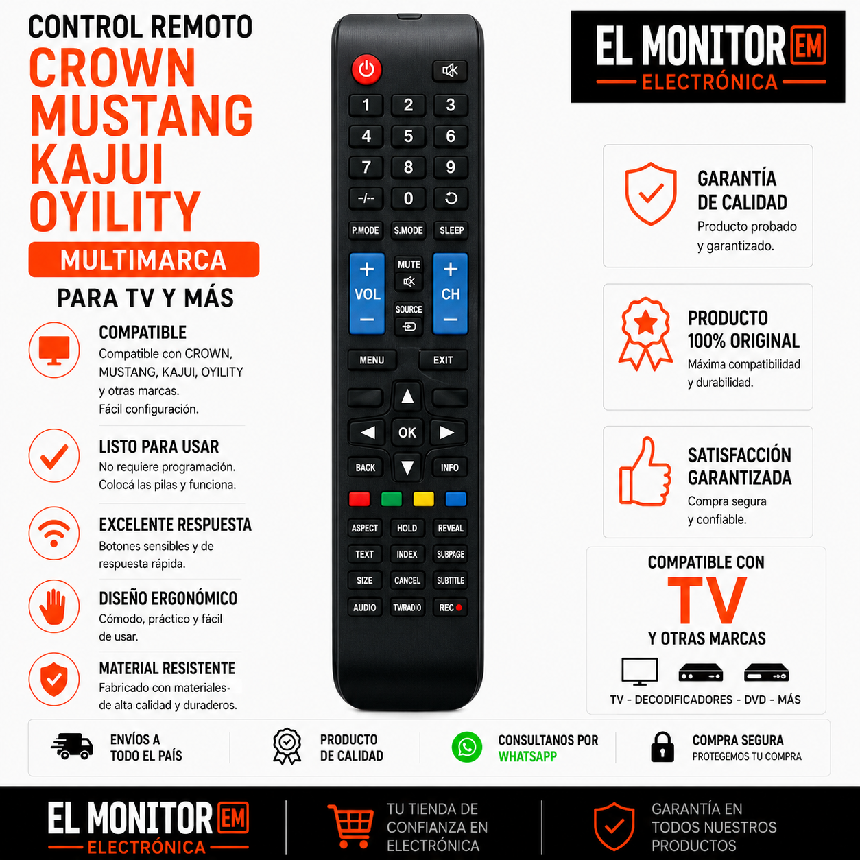 Control Remoto Crow Mustang