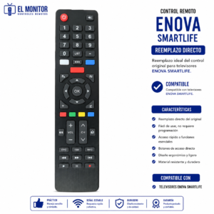 Control Remoto Lcd Tv Led Para Enova Smartlife Horion