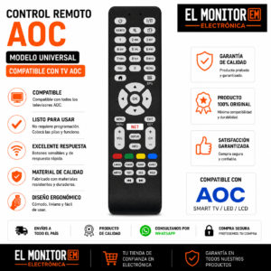 Control Remoto Para Aoc Smart Con Tecla