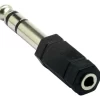 Adaptador Plug Hembra 3.5 Stereo A Plug Macho 6.5 X UNIDAD