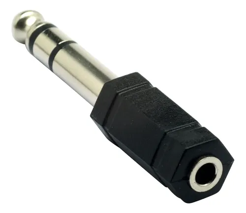 Adaptador Plug Hembra 3.5 Stereo A Plug Macho 6.5 X UNIDAD