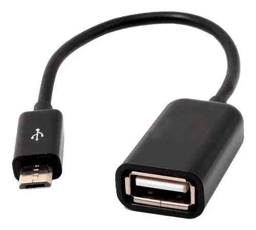 Cable Otg Micro Usb Adaptador Microusb Macho A Usb Hembra
