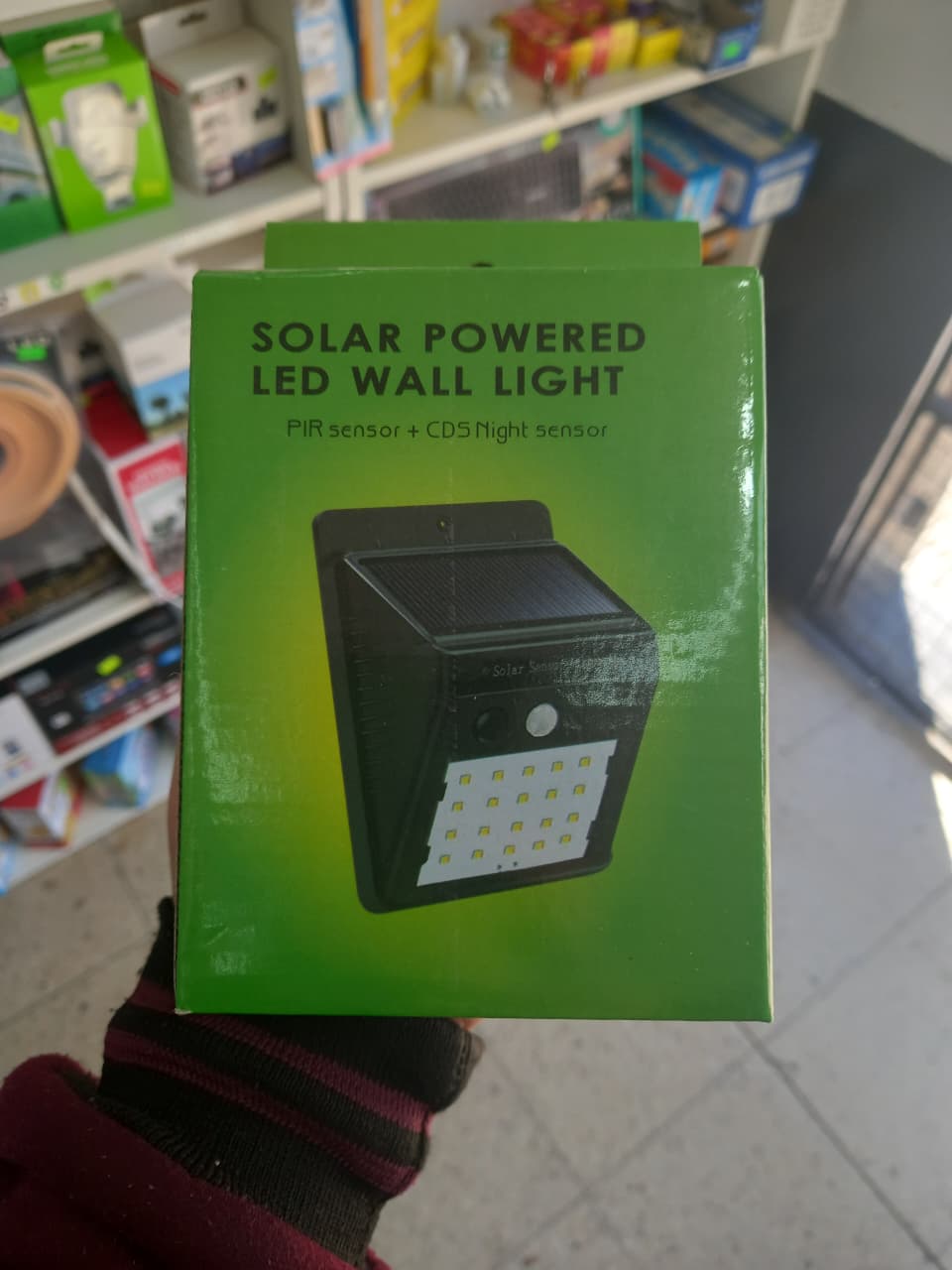 REFLECTOR SOLAR 20 LED CON SENSOR