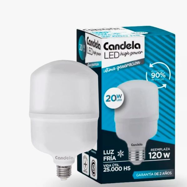 LAMPARA LED CANDELA 20W