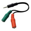 ADAPTADOR AUDIO MINI PLUG 3.5 NOGA HEMBRA