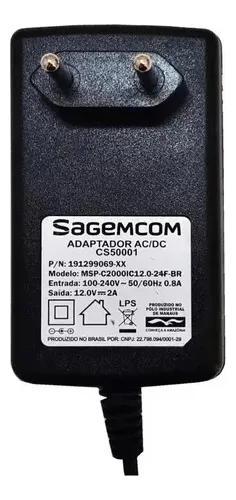 fuente sagemcom 12v 2a 24v