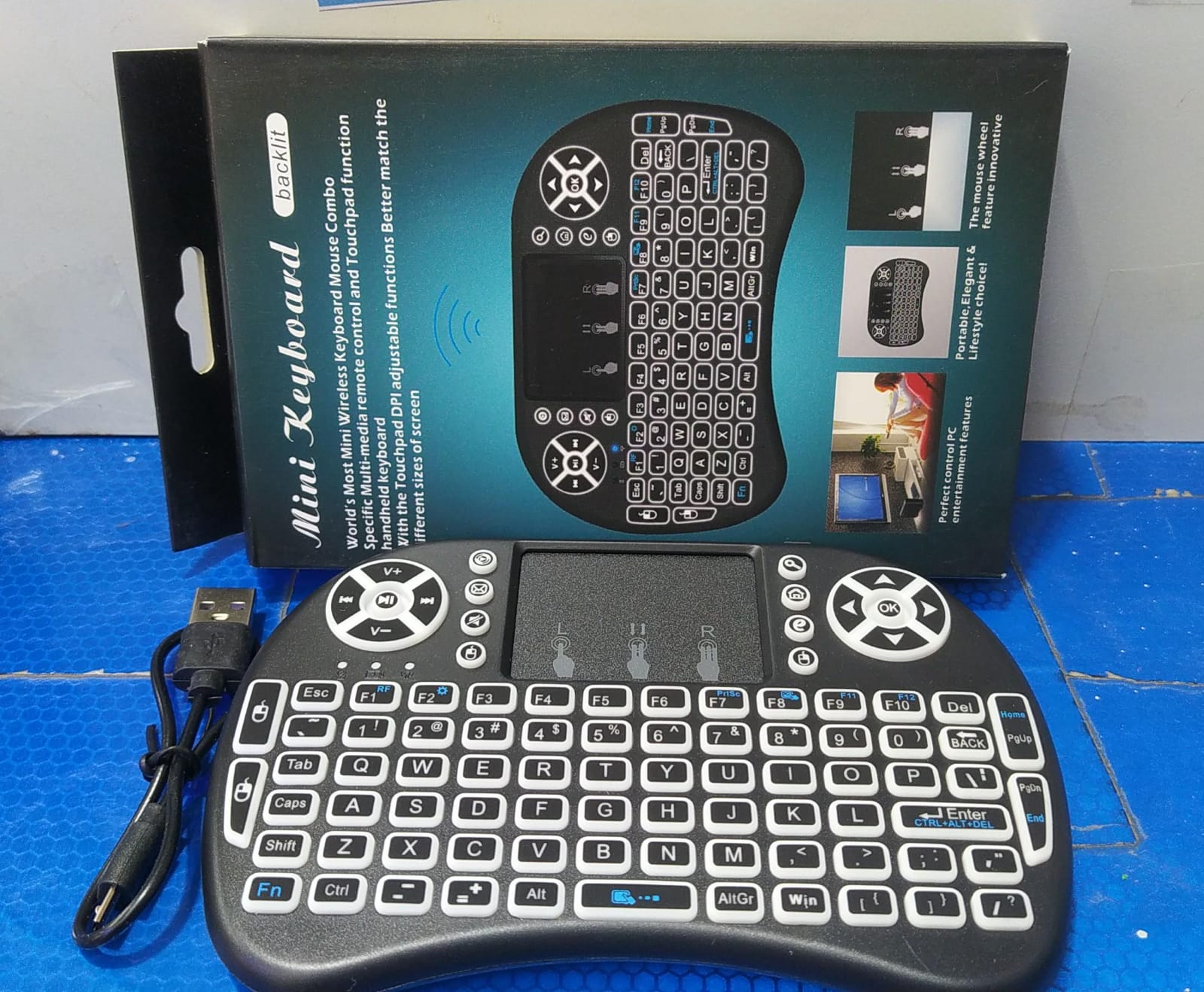 mini teclado keyboard backlit