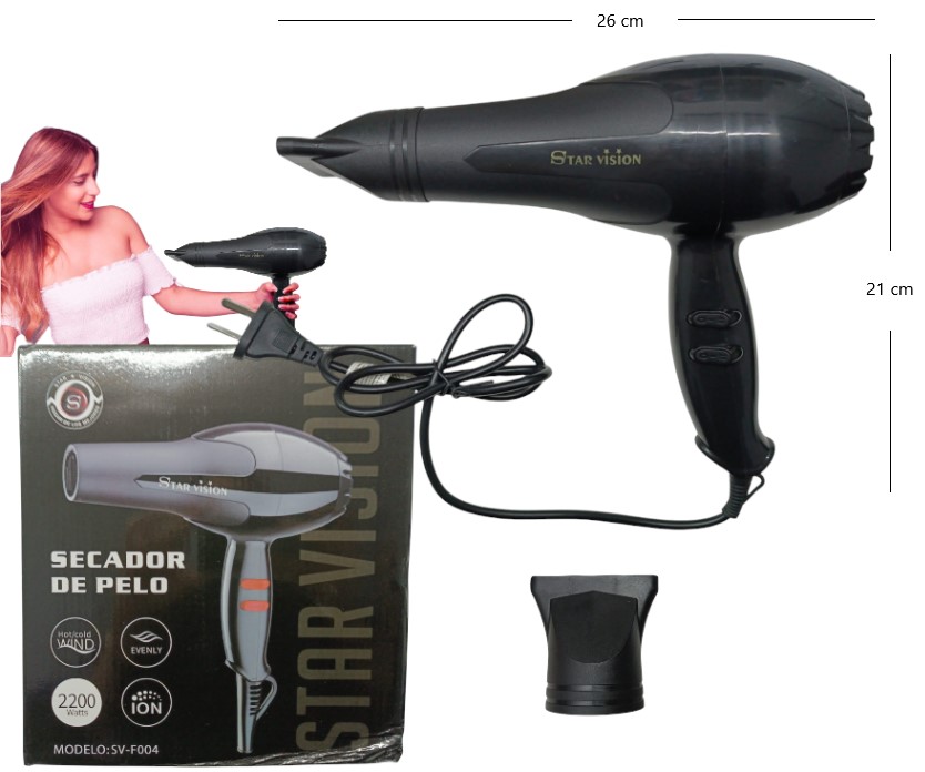 SECADOR DE PELO STAR VISION 2200W
