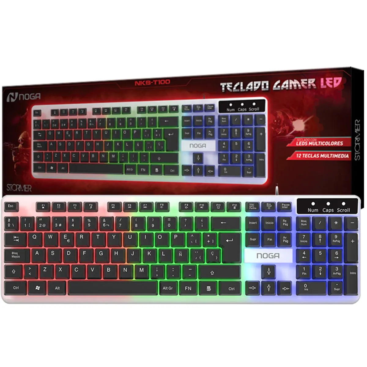 TECLADO NOGA STORMER NKB-T100 RGB