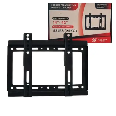 SOPORTE DE TV FIJO 14-42 EXTRA TECH CAPACIDAD DE CARGA 25KG