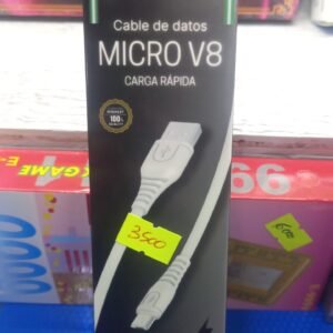 CABLE USB TIPO V8 OE CARGA RAPIDA 1M 6.A