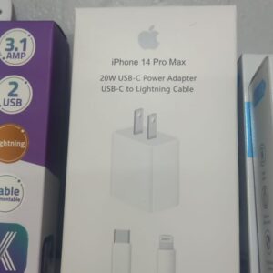 CABEZAL APPLE + CABLE USB LIGHTNING A USB B 20W