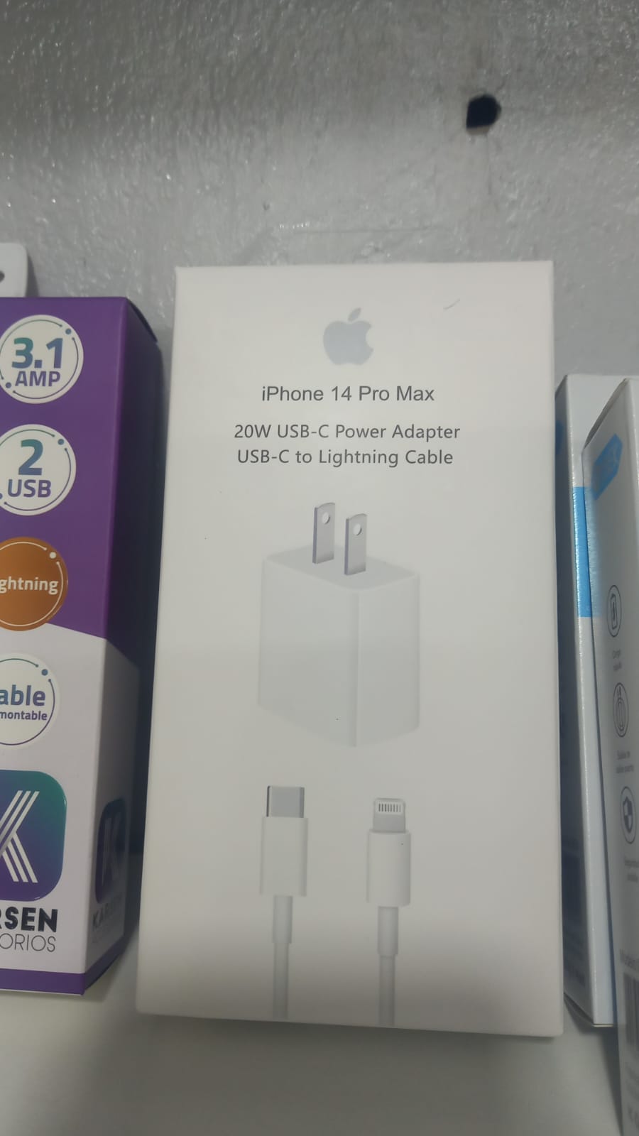 CABEZAL APPLE + CABLE USB LIGHTNING A USB B 20W