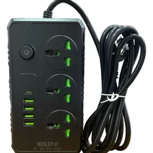 ZAPATILLA 3000W 4USB + 3 TOMAS + 1 TIPO C