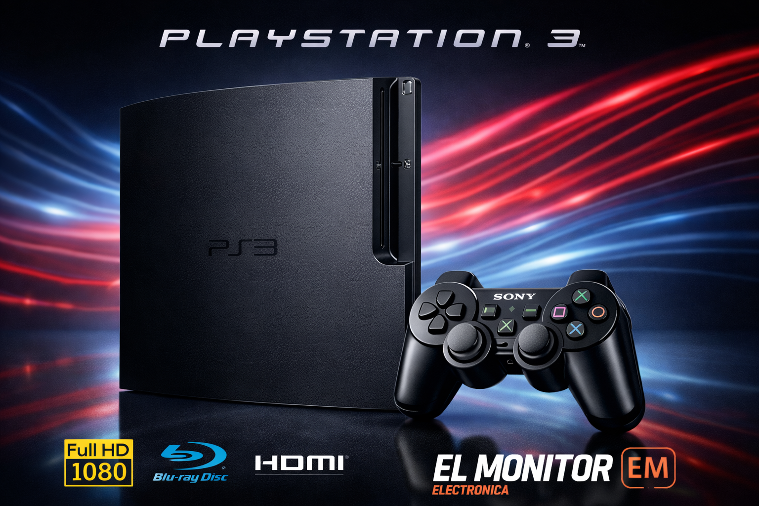 Play Station 3 Slim - Reacondicionada