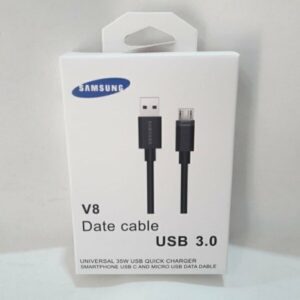 CABLE USB SAMSUNG USB NORMAL A USB TIPO V8 + DATO 3.0 COLOR NEGRO