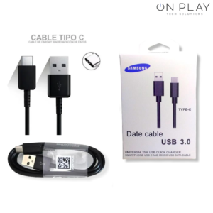 CABLE USB SAMSUNG  USB NORMAL A USB TIPO C + DATO 3.0 COLOR NEGRO