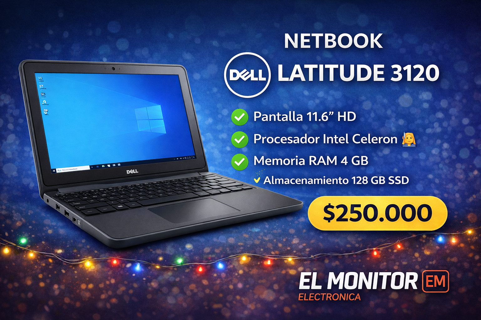 NETBOOK  – DELL LATITUDE 3120