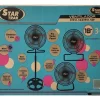 Ventilador 3 En 1 18 Pulgadas Turbo Negro Pie Star Trak - Cc