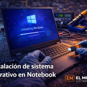 instalación de sistema operativo de Notebook