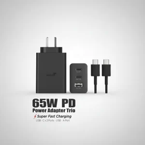 CABEZAL PROTECTION MOBILE 65W + CABLE USB TIPO C