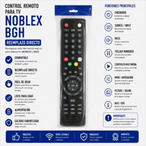 CONTROL REMOTO Er-31953 Para Philco Sanyo Sansei Noblex Bgh