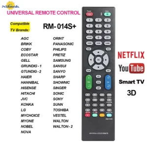 CONTROL TV UNIVERSAL RM-014S PARA VARIAS MARCAS