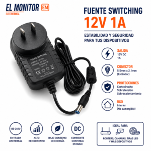 FUENTE DE ALIMENTACION Switching 12V