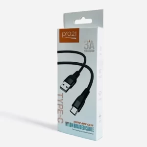 CABLE TIPO C 3A PRO21 NYLON BRAIDED CABLE MALLADO