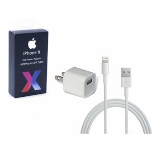 CARGADOR IPHONE X CON CABLE IPHONE USB CLASICO