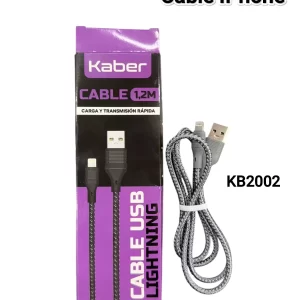 CABLE KABER IPHONE LIGHTNING A USB