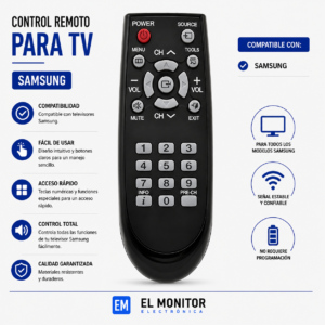 CONTROL REMOTO TV SAMSUNG