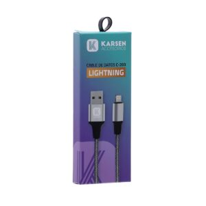CABLE USB KARSEN IPHONE TRADICIONAL - LIGHTNING C-203