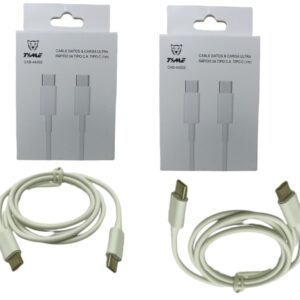 Cable Tipo C TIME para Carga y Datos USB-C Resistente y de Alta Velocidad 45w