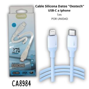 Cable Tipo C a Lightning 27W CA-8984 Carga Rápida con Caja