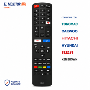 CONTROL REMOTO SMART TV  PARA NOBLEX RCA HITACHI TONOMAC